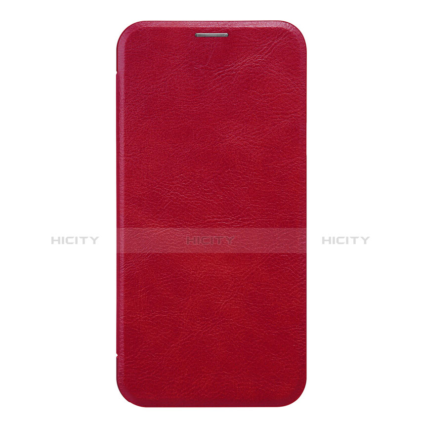 Funda de Cuero Cartera con Soporte para Samsung Galaxy J7 Plus Rojo