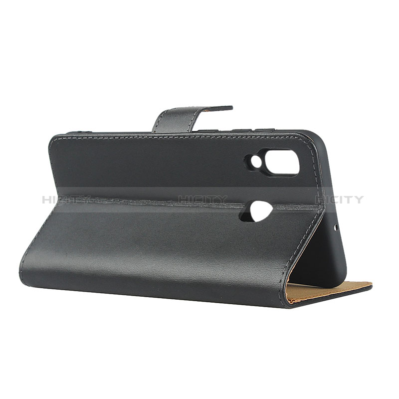 Funda de Cuero Cartera con Soporte para Samsung Galaxy M10S Negro