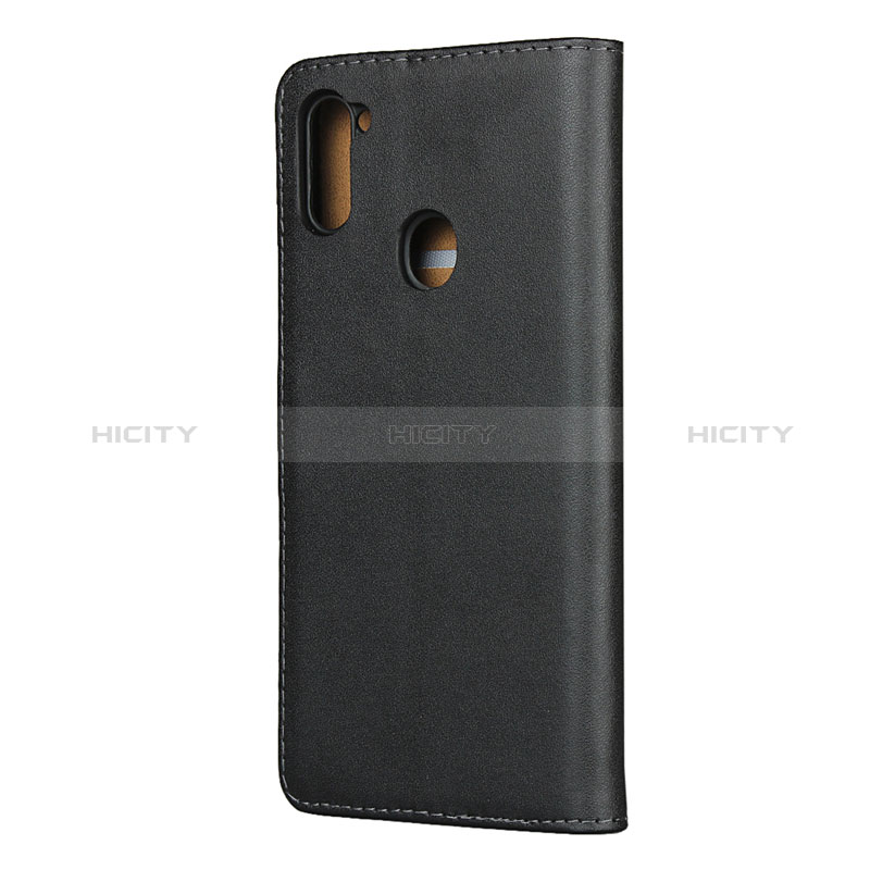 Funda de Cuero Cartera con Soporte para Samsung Galaxy M11 Negro