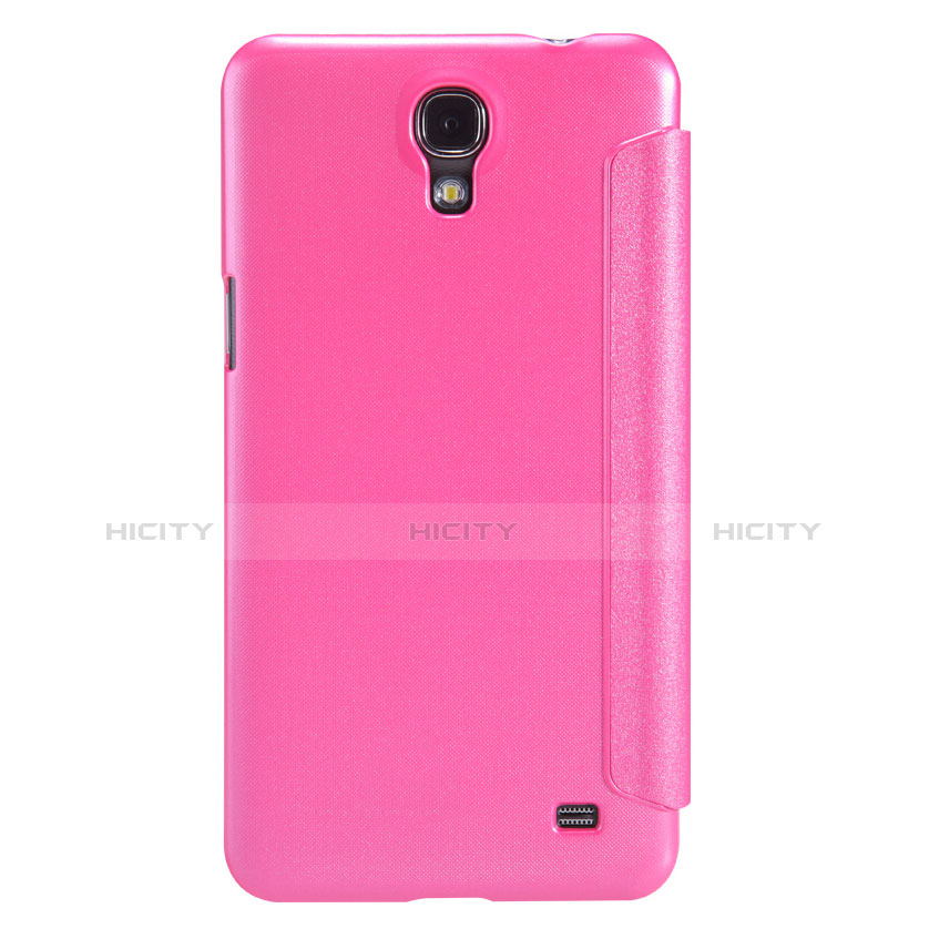 Funda de Cuero Cartera con Soporte para Samsung Galaxy Mega 2 G7508Q Rosa Roja