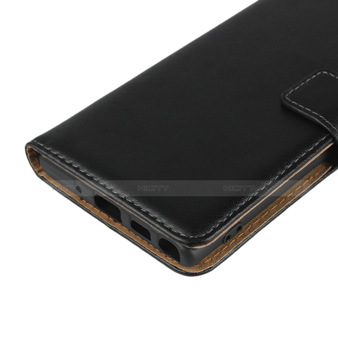 Funda de Cuero Cartera con Soporte para Samsung Galaxy Note 10 Negro