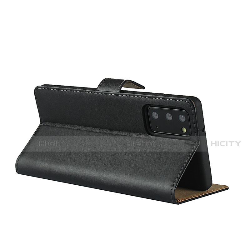 Funda de Cuero Cartera con Soporte para Samsung Galaxy Note 20 5G Negro