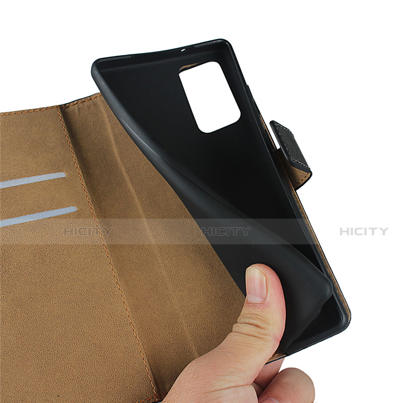 Funda de Cuero Cartera con Soporte para Samsung Galaxy Note 20 5G Negro