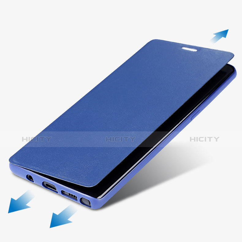 Funda de Cuero Cartera con Soporte para Samsung Galaxy Note 8 Azul