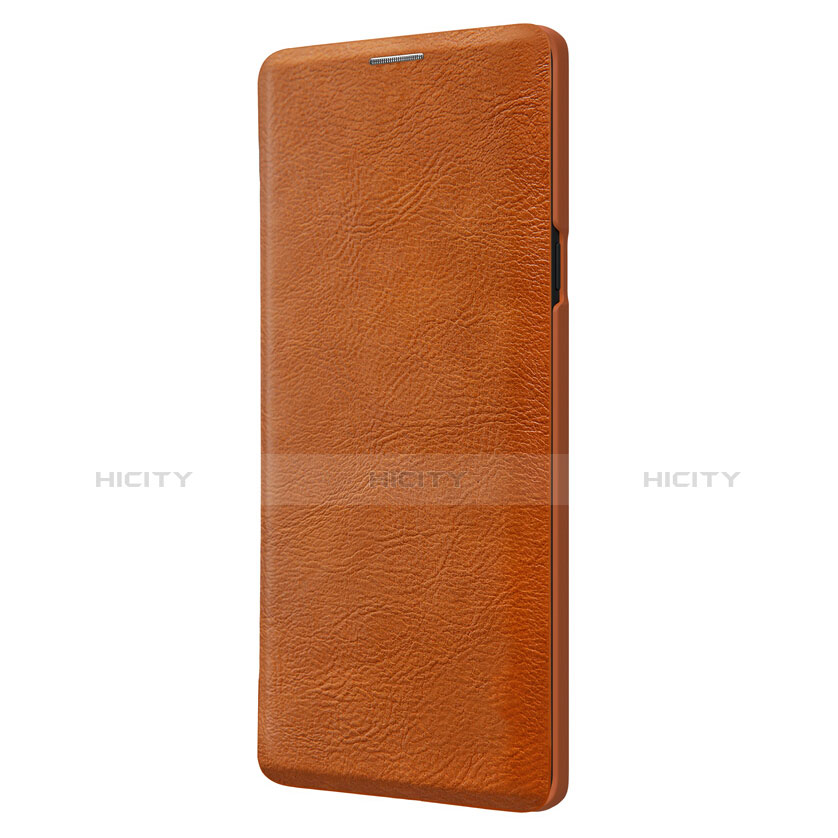 Funda de Cuero Cartera con Soporte para Samsung Galaxy Note 9 Marron