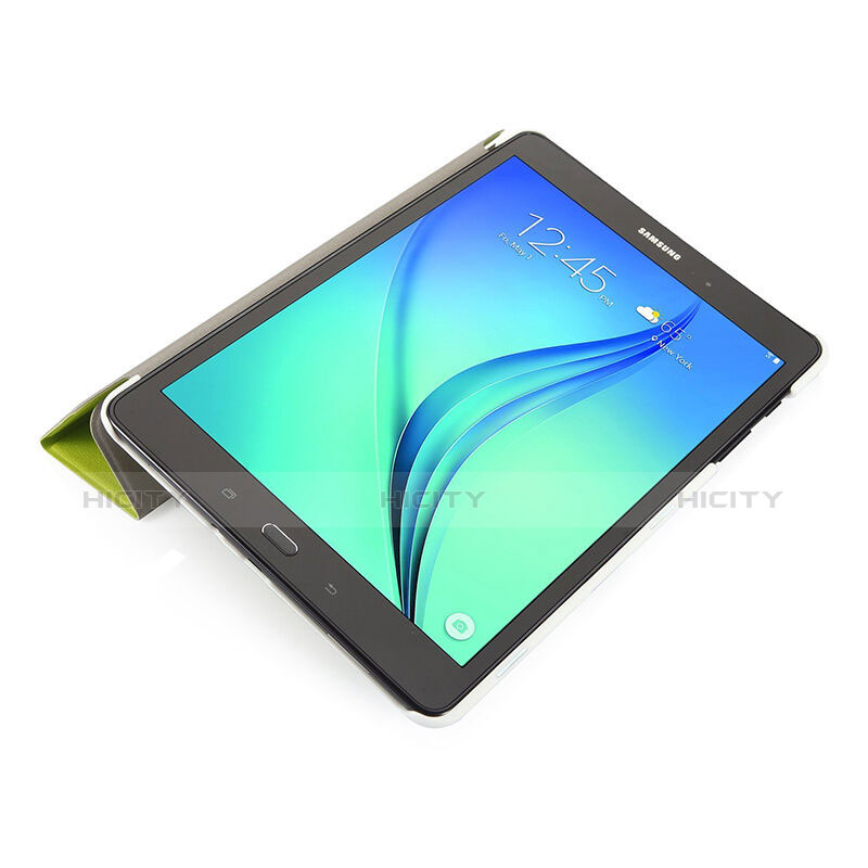 Funda de Cuero Cartera con Soporte para Samsung Galaxy Tab S2 8.0 SM-T710 SM-T715 Verde