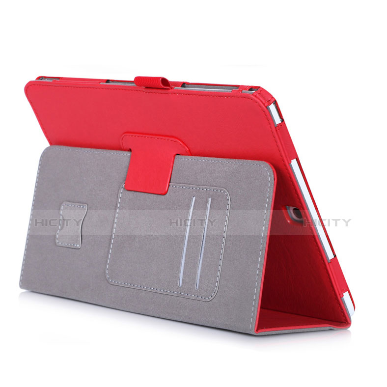 Funda de Cuero Cartera con Soporte para Samsung Galaxy Tab S2 9.7 SM-T810 SM-T815 Rojo