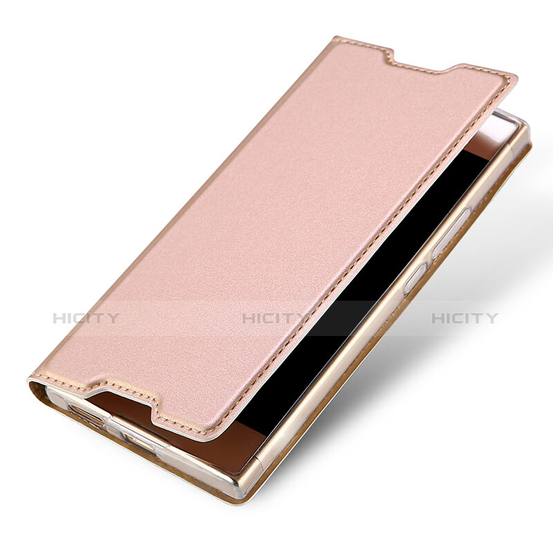 Funda de Cuero Cartera con Soporte para Sony Xperia L1 Rosa