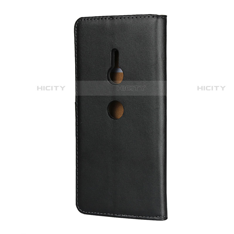 Funda de Cuero Cartera con Soporte para Sony Xperia XZ3 Negro