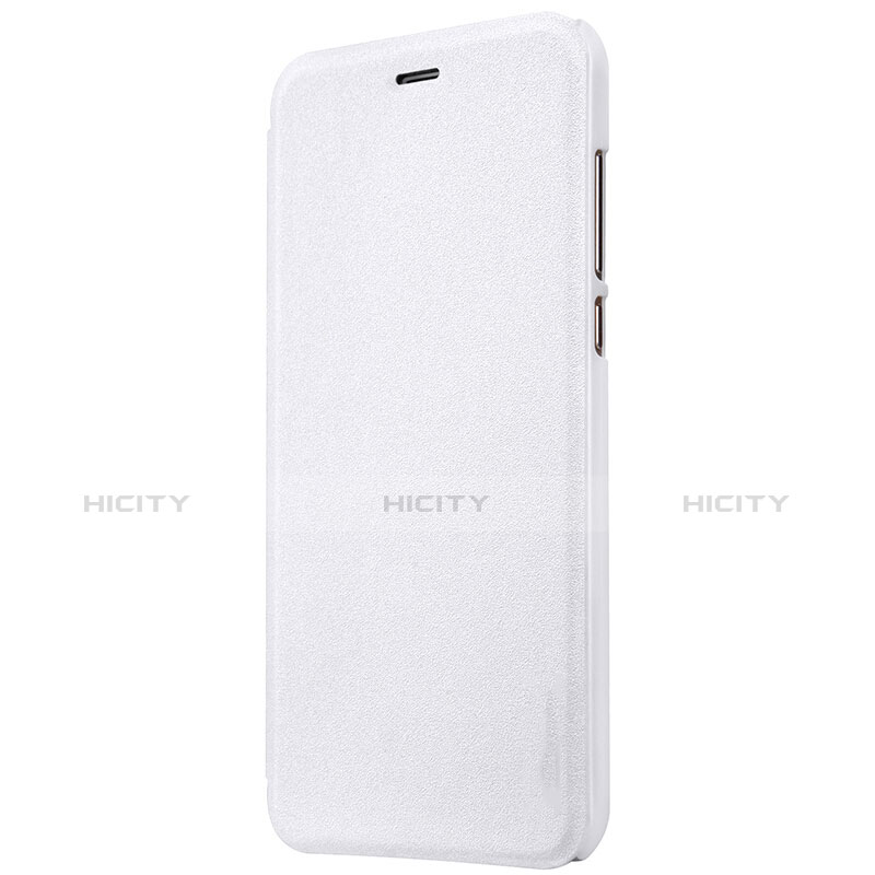 Funda de Cuero Cartera con Soporte para Xiaomi Mi 5C Blanco