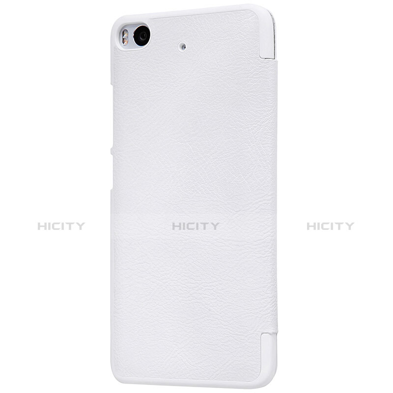 Funda de Cuero Cartera con Soporte para Xiaomi Mi 5S 4G Blanco