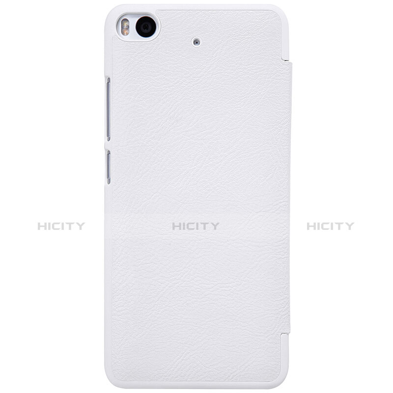 Funda de Cuero Cartera con Soporte para Xiaomi Mi 5S 4G Blanco