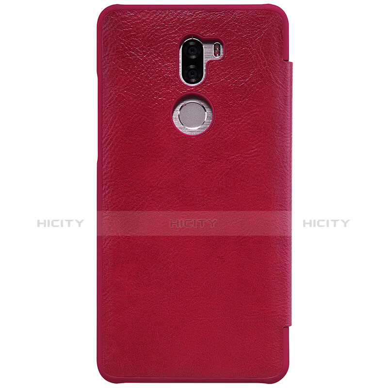 Funda de Cuero Cartera con Soporte para Xiaomi Mi 5S Plus Rojo