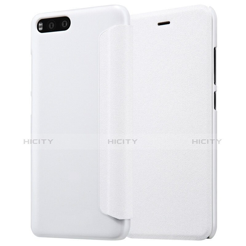 Funda de Cuero Cartera con Soporte para Xiaomi Mi 6 Blanco