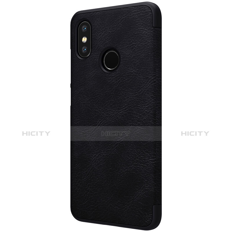 Funda de Cuero Cartera con Soporte para Xiaomi Mi 8 Negro