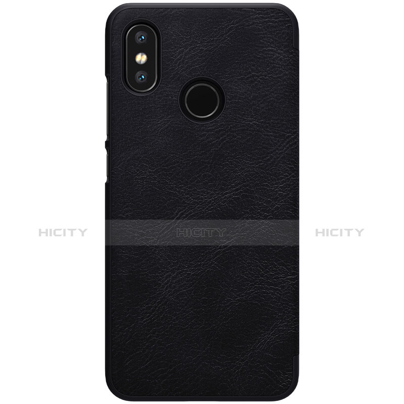 Funda de Cuero Cartera con Soporte para Xiaomi Mi 8 Negro