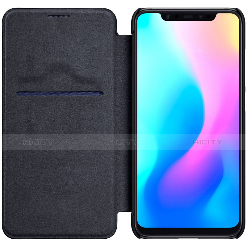 Funda de Cuero Cartera con Soporte para Xiaomi Mi 8 Negro