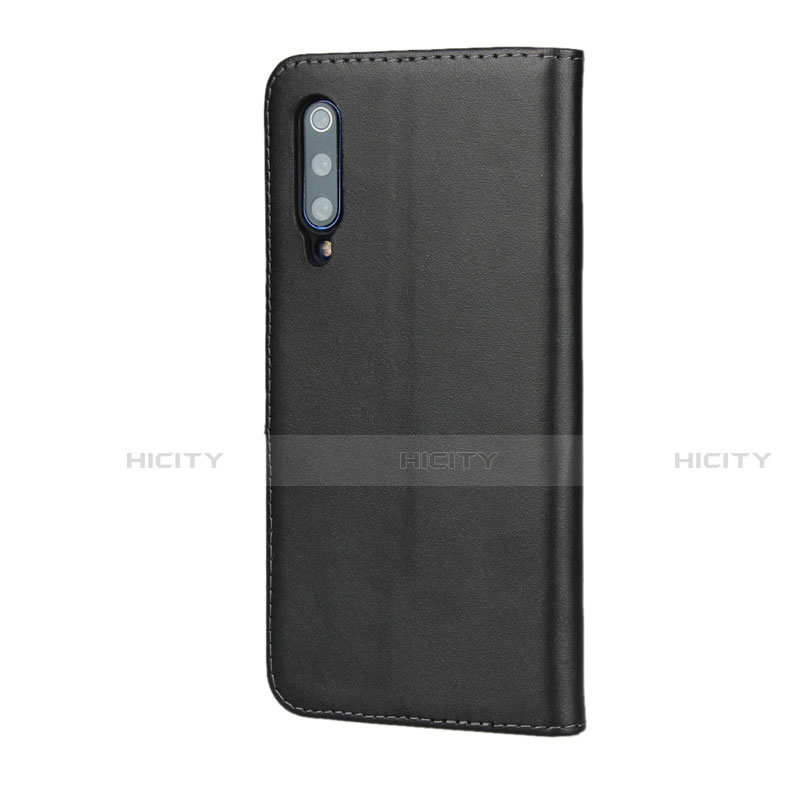 Funda de Cuero Cartera con Soporte para Xiaomi Mi 9 Lite Negro