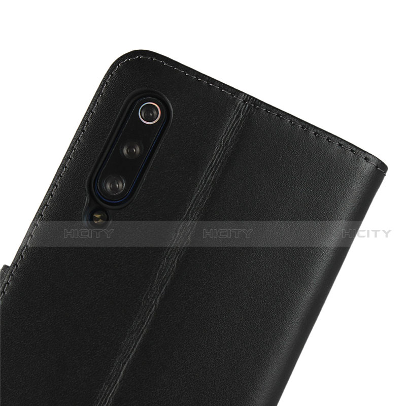 Funda de Cuero Cartera con Soporte para Xiaomi Mi 9 Lite Negro