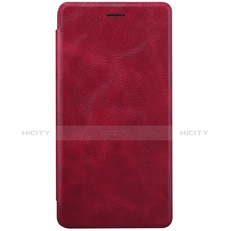 Funda de Cuero Cartera con Soporte para Xiaomi Mi Note Rojo