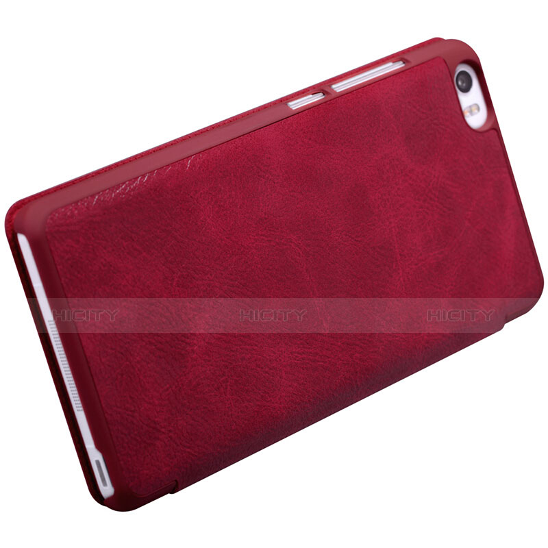 Funda de Cuero Cartera con Soporte para Xiaomi Mi Note Rojo