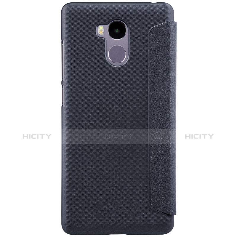 Funda de Cuero Cartera con Soporte para Xiaomi Redmi 4 Prime High Edition Negro