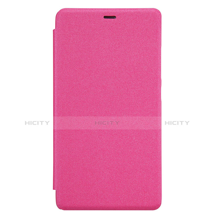 Funda de Cuero Cartera con Soporte para Xiaomi Redmi Note 3 MediaTek Rosa Roja