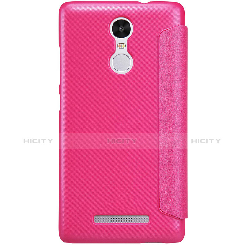 Funda de Cuero Cartera con Soporte para Xiaomi Redmi Note 3 MediaTek Rosa Roja