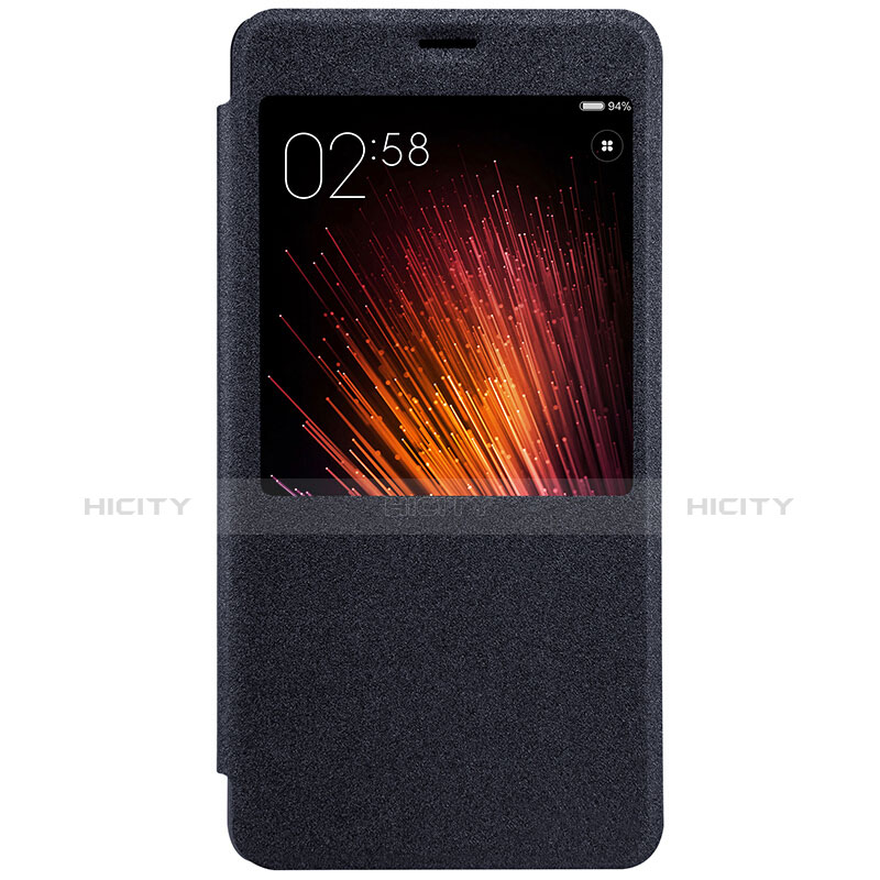 Funda de Cuero Cartera con Soporte para Xiaomi Redmi Pro Negro