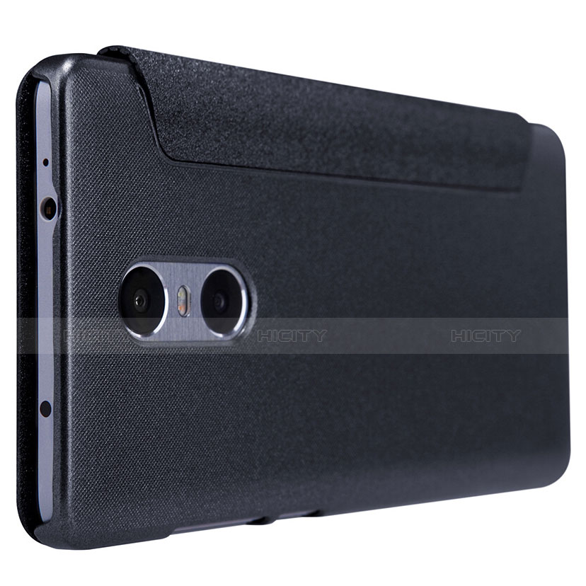 Funda de Cuero Cartera con Soporte para Xiaomi Redmi Pro Negro