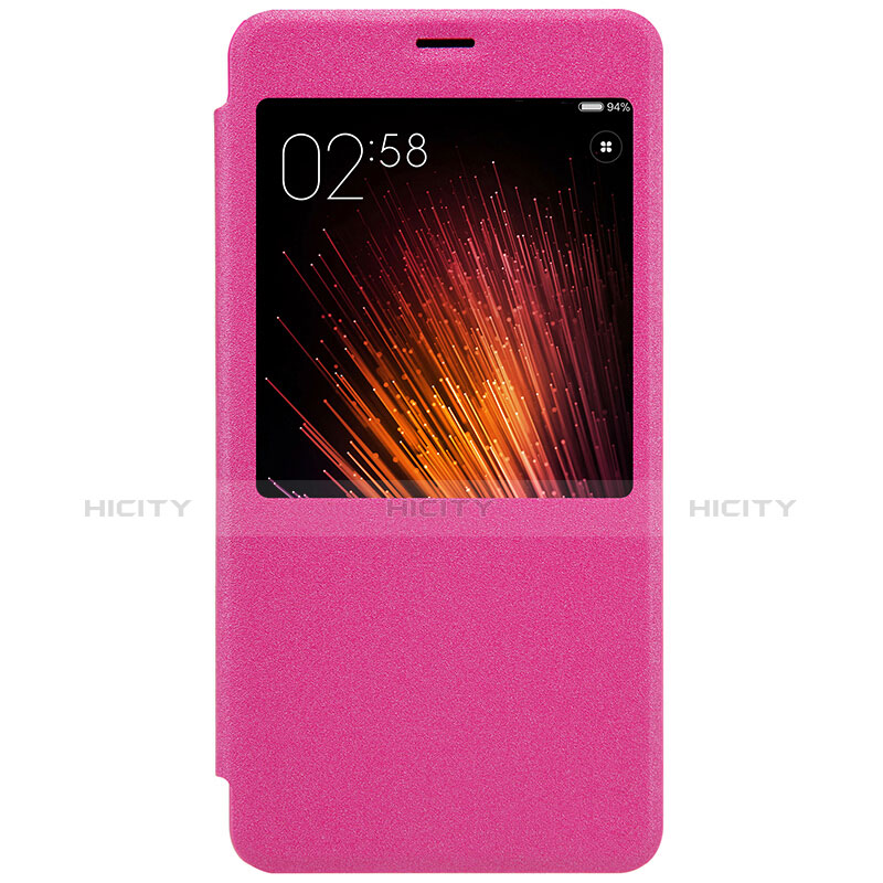 Funda de Cuero Cartera con Soporte para Xiaomi Redmi Pro Rosa Roja