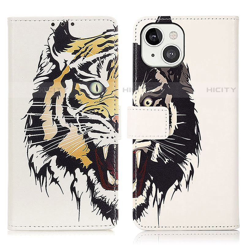 Funda de Cuero Cartera con Soporte Patron de Moda Carcasa A07 para Apple iPhone 15 Plus