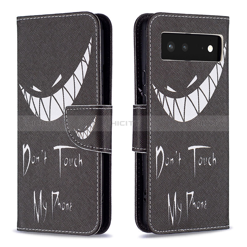 Funda de Cuero Cartera con Soporte Patron de Moda Carcasa B01F para Google Pixel 6 5G