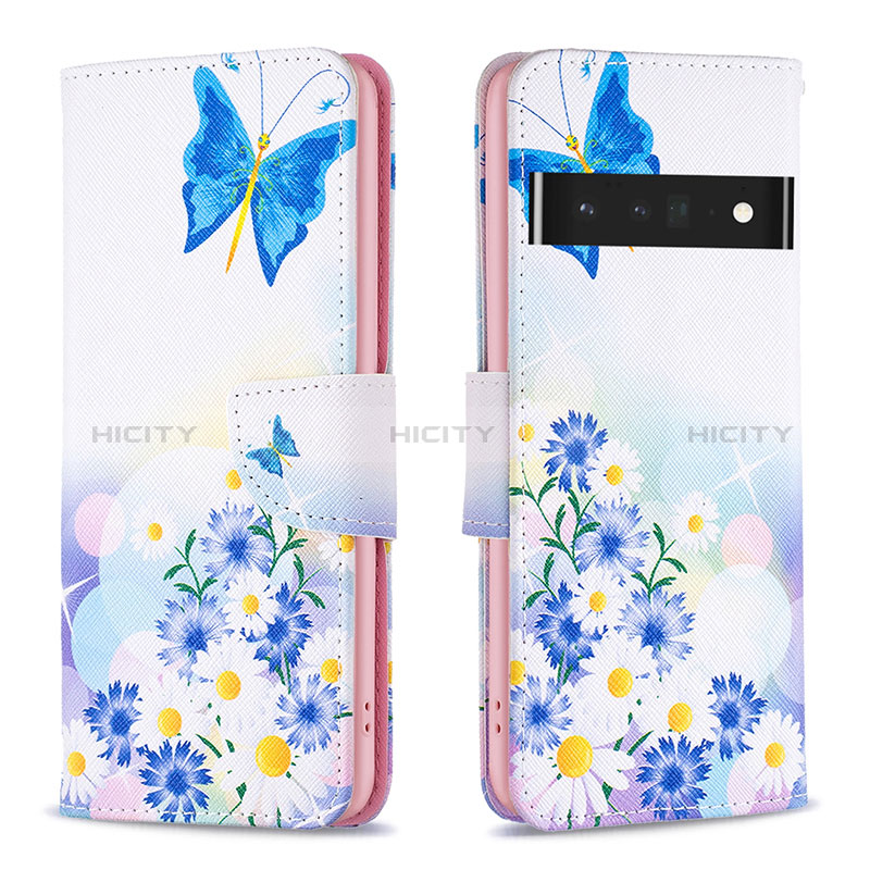 Funda de Cuero Cartera con Soporte Patron de Moda Carcasa B01F para Google Pixel 7 Pro 5G