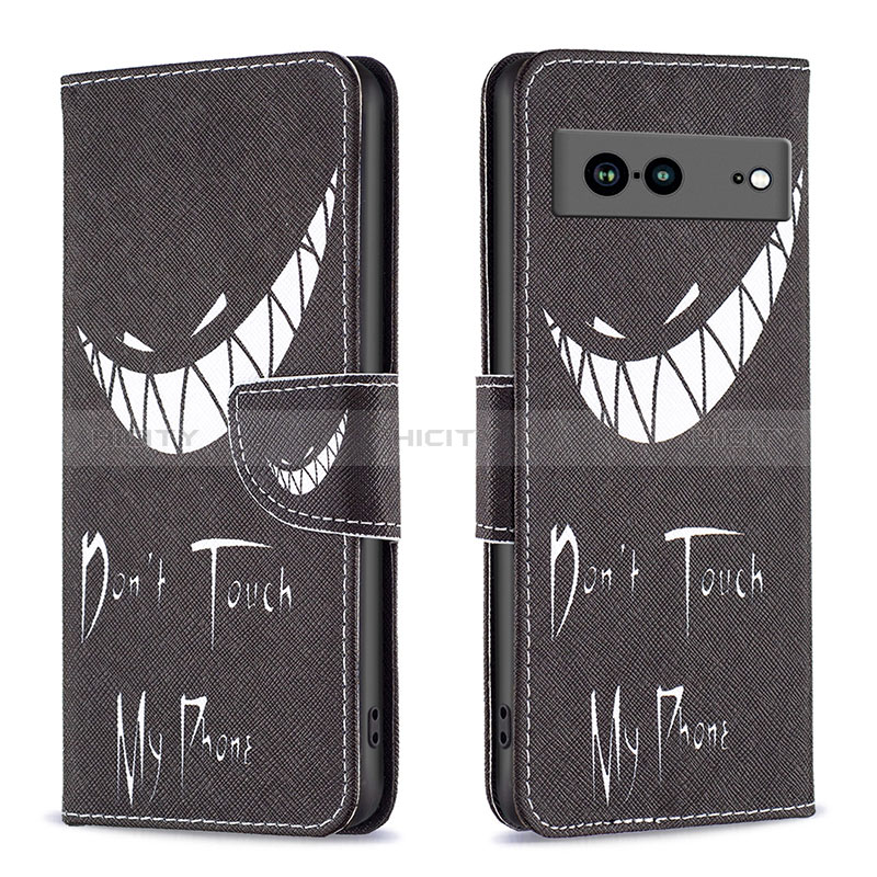 Funda de Cuero Cartera con Soporte Patron de Moda Carcasa B01F para Google Pixel 7a 5G