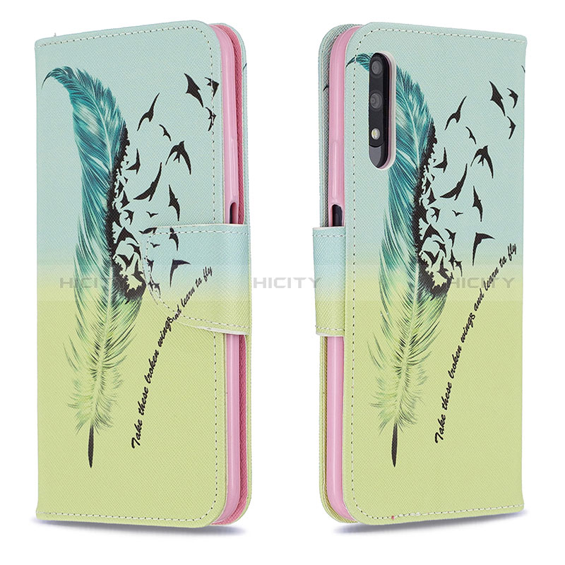 Funda de Cuero Cartera con Soporte Patron de Moda Carcasa B01F para Huawei Honor 9X