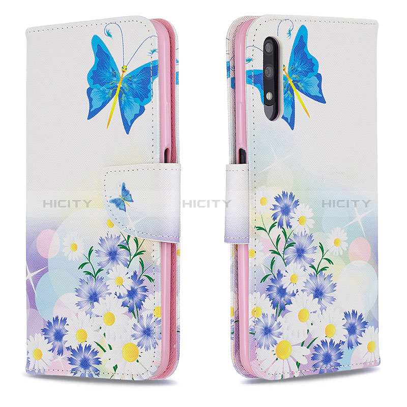 Funda de Cuero Cartera con Soporte Patron de Moda Carcasa B01F para Huawei Honor 9X