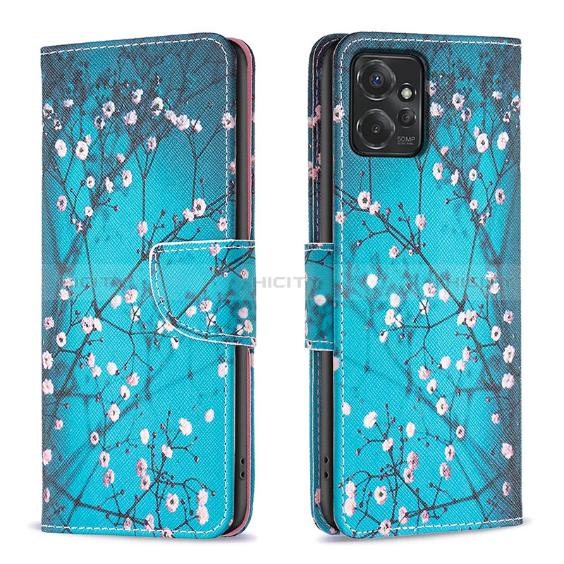 Funda de Cuero Cartera con Soporte Patron de Moda Carcasa B01F para Motorola Moto G Power 5G (2023)