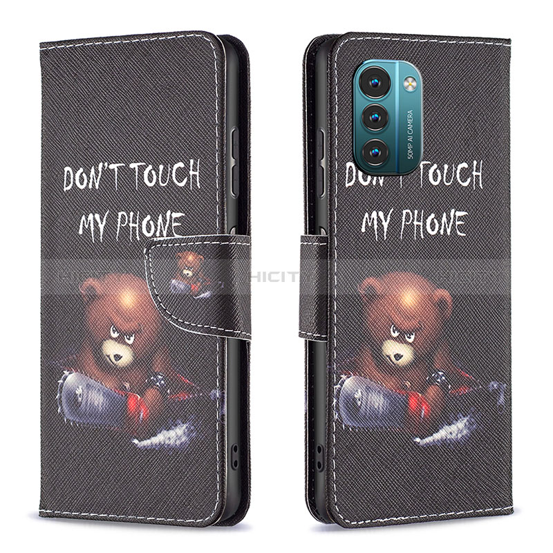 Funda de Cuero Cartera con Soporte Patron de Moda Carcasa B01F para Nokia G11