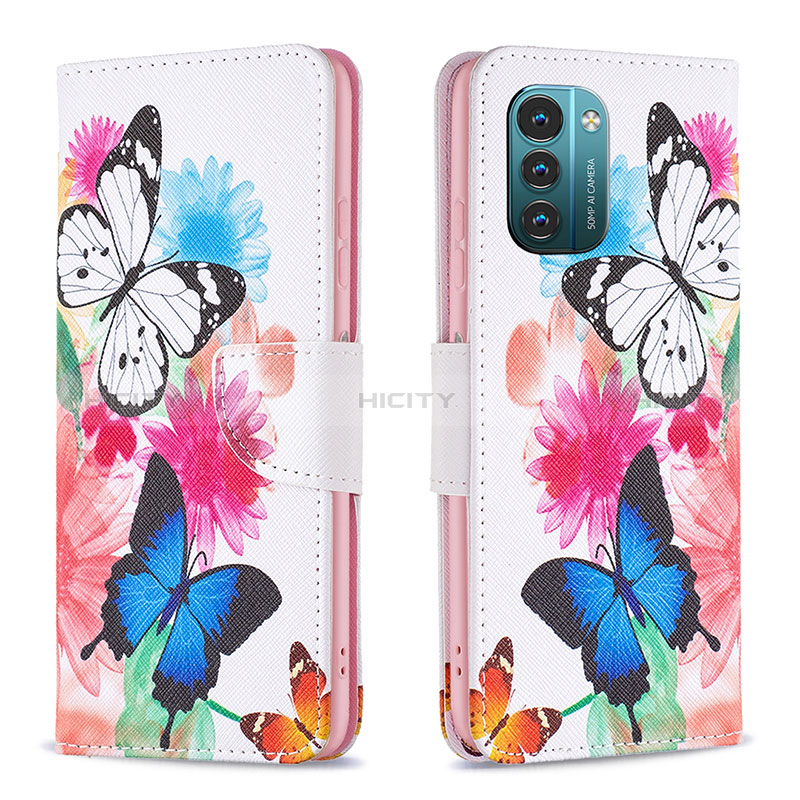 Funda de Cuero Cartera con Soporte Patron de Moda Carcasa B01F para Nokia G11