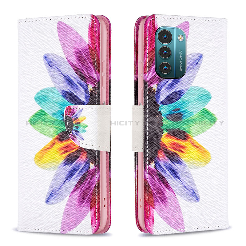 Funda de Cuero Cartera con Soporte Patron de Moda Carcasa B01F para Nokia G11