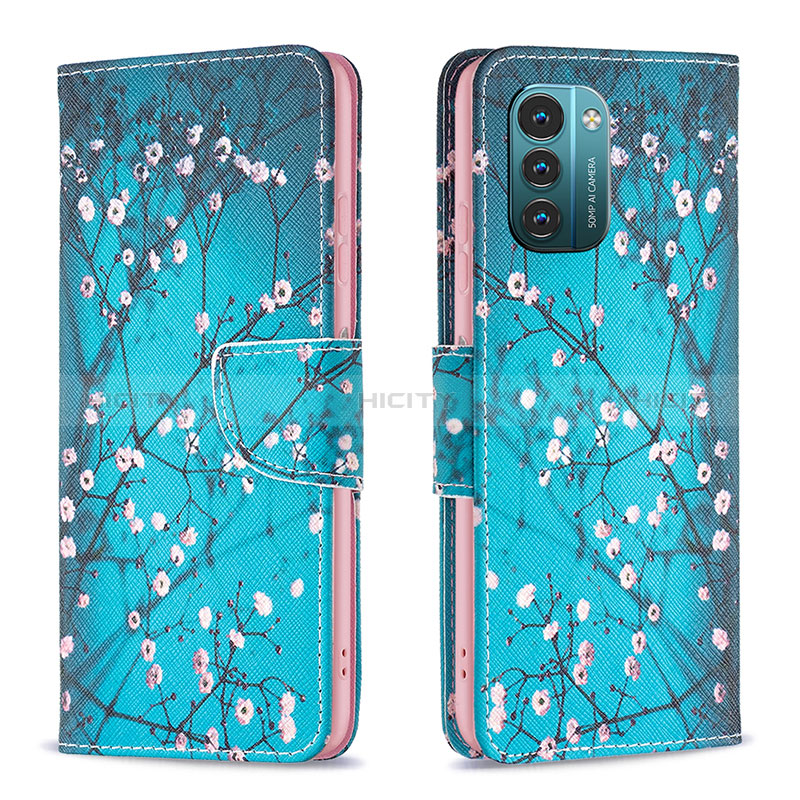 Funda de Cuero Cartera con Soporte Patron de Moda Carcasa B01F para Nokia G11