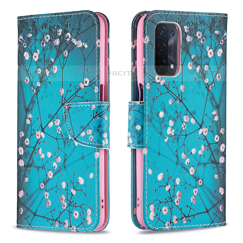 Funda de Cuero Cartera con Soporte Patron de Moda Carcasa B01F para OnePlus Nord N200 5G