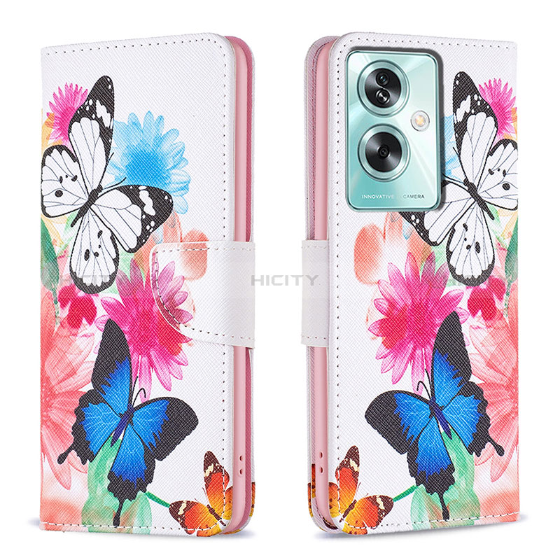 Funda de Cuero Cartera con Soporte Patron de Moda Carcasa B01F para Oppo A2 5G