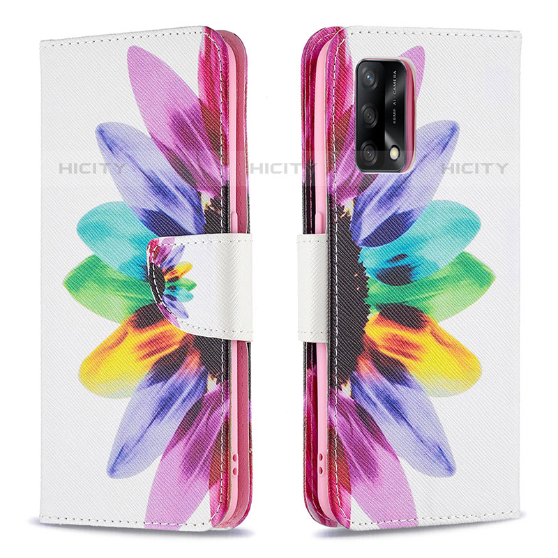 Funda de Cuero Cartera con Soporte Patron de Moda Carcasa B01F para Oppo A74 4G Multicolor