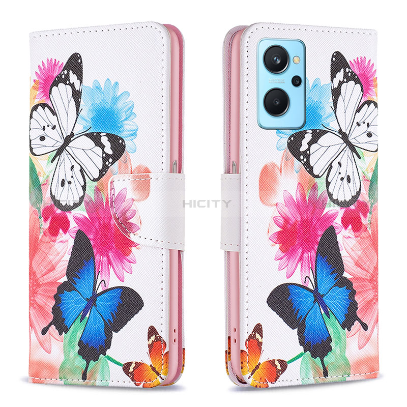 Funda de Cuero Cartera con Soporte Patron de Moda Carcasa B01F para Oppo A96 4G Vistoso