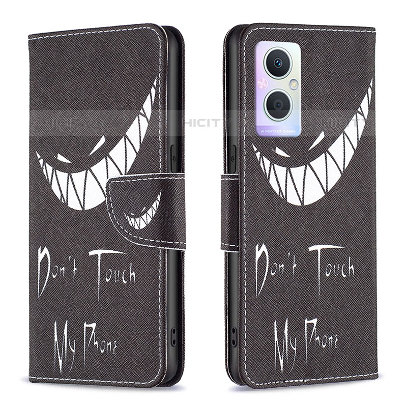 Funda de Cuero Cartera con Soporte Patron de Moda Carcasa B01F para Oppo F21 Pro 5G