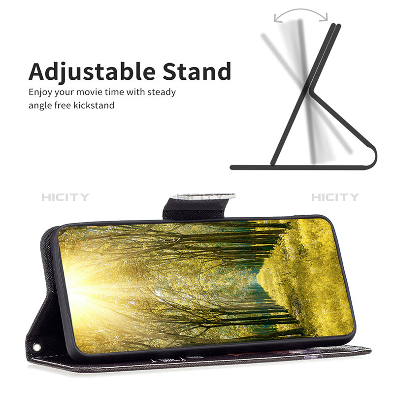 Funda de Cuero Cartera con Soporte Patron de Moda Carcasa B01F para Oppo Find X5 Lite 5G