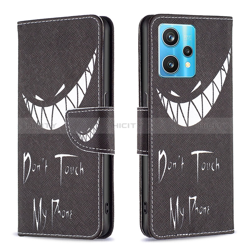 Funda de Cuero Cartera con Soporte Patron de Moda Carcasa B01F para Realme 9 4G