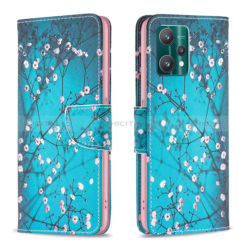 Funda de Cuero Cartera con Soporte Patron de Moda Carcasa B01F para Realme 9 5G